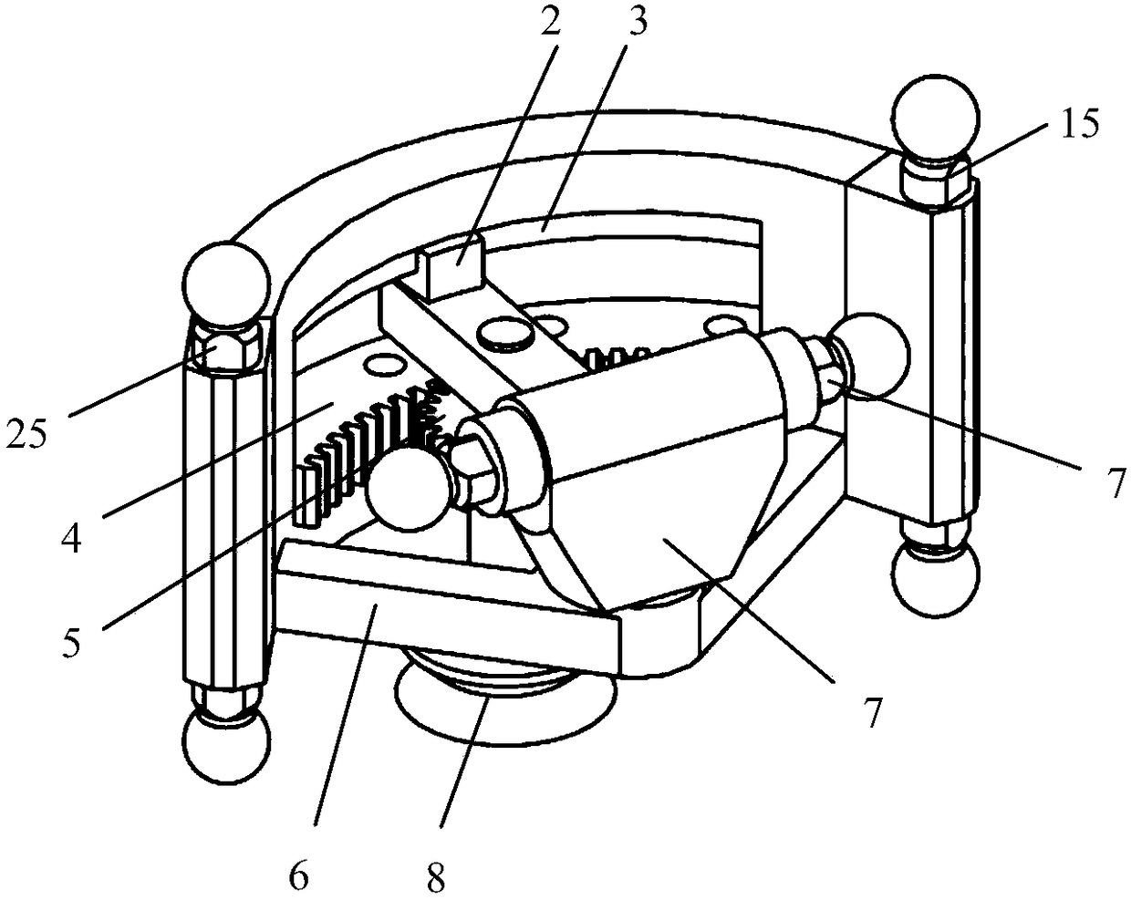 A three-degree-of-freedom robot mechanism capable of realizing two levels and one rotation