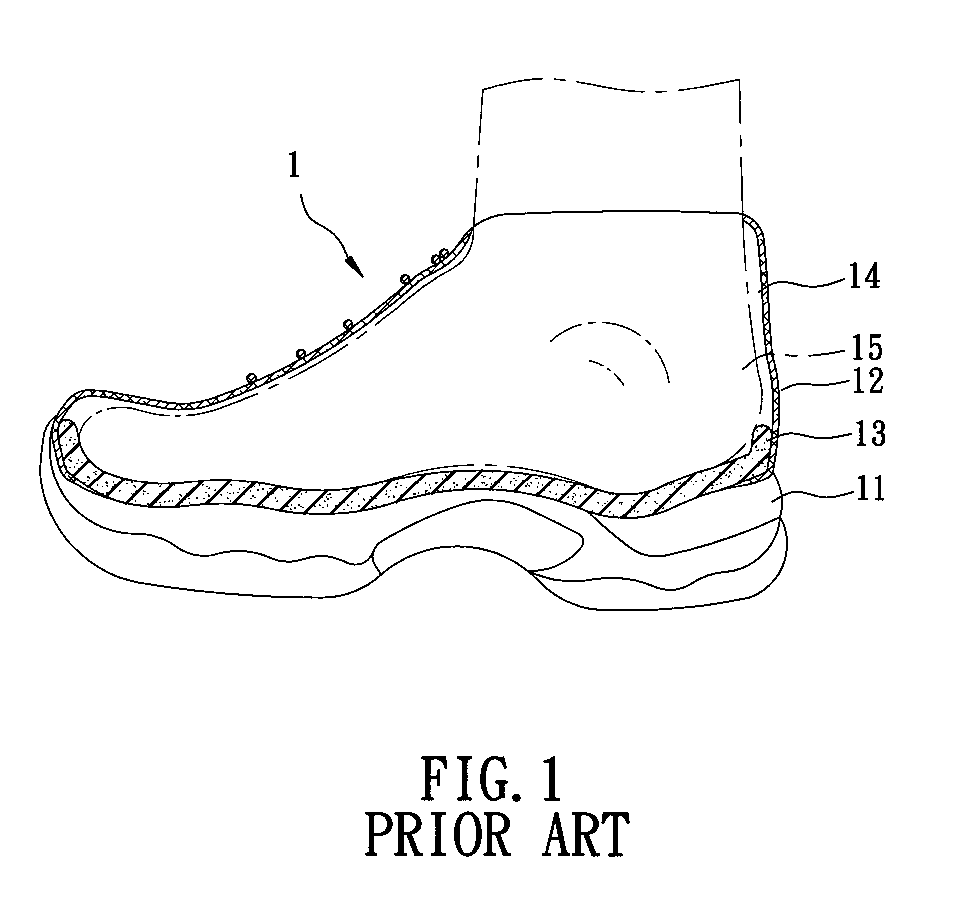 Shoe with adjustable fitting