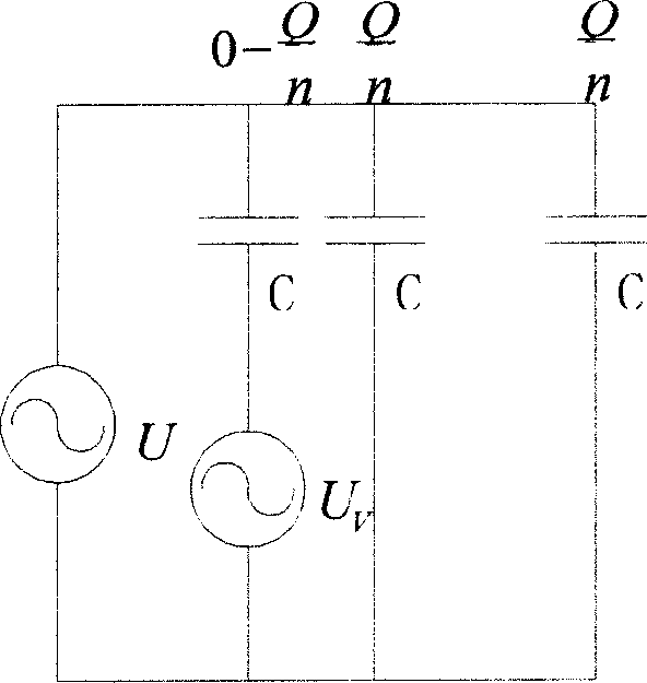 High-voltage network high-capacity powerfree compensation continuous regulation method