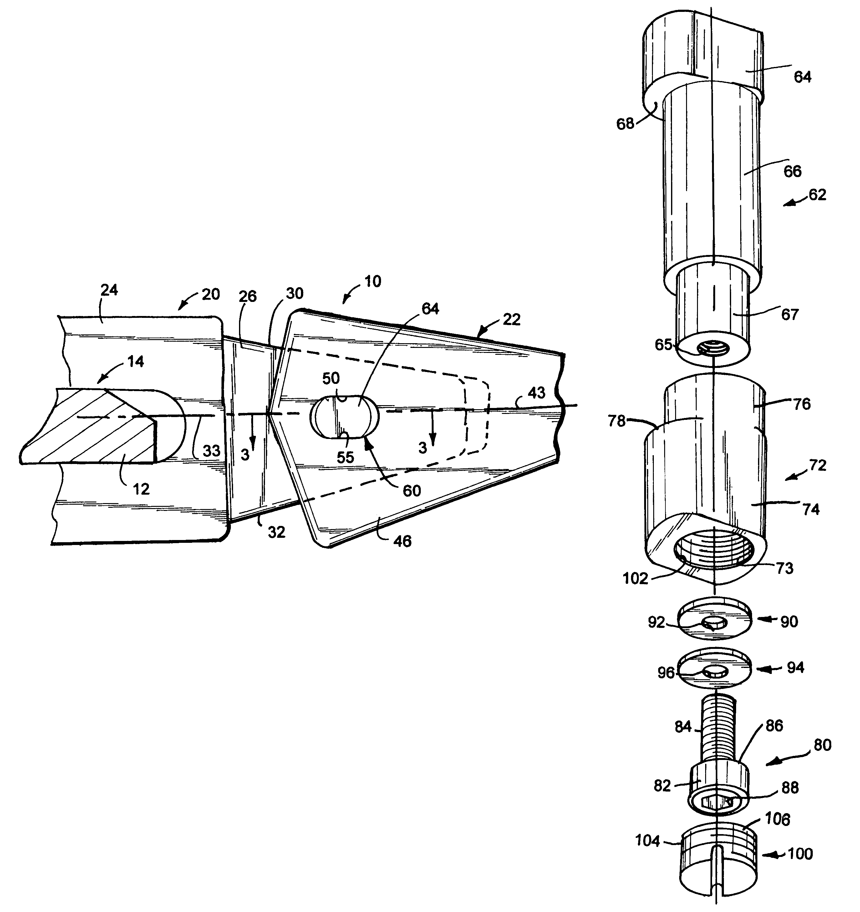 Pin assembly for a two-part ground engaging tooth system and method for connecting components of a two-part ground engaging tooth system to each other