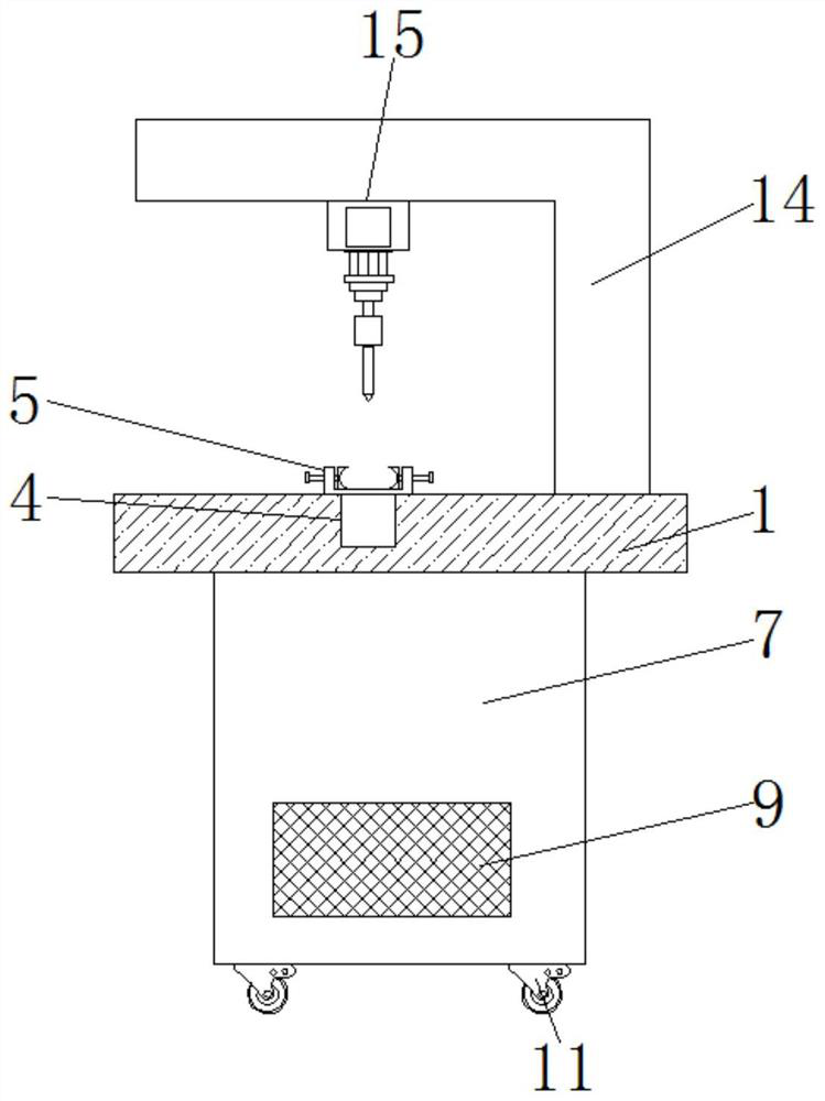 Automatic punching device for high-precision metal pipe fitting