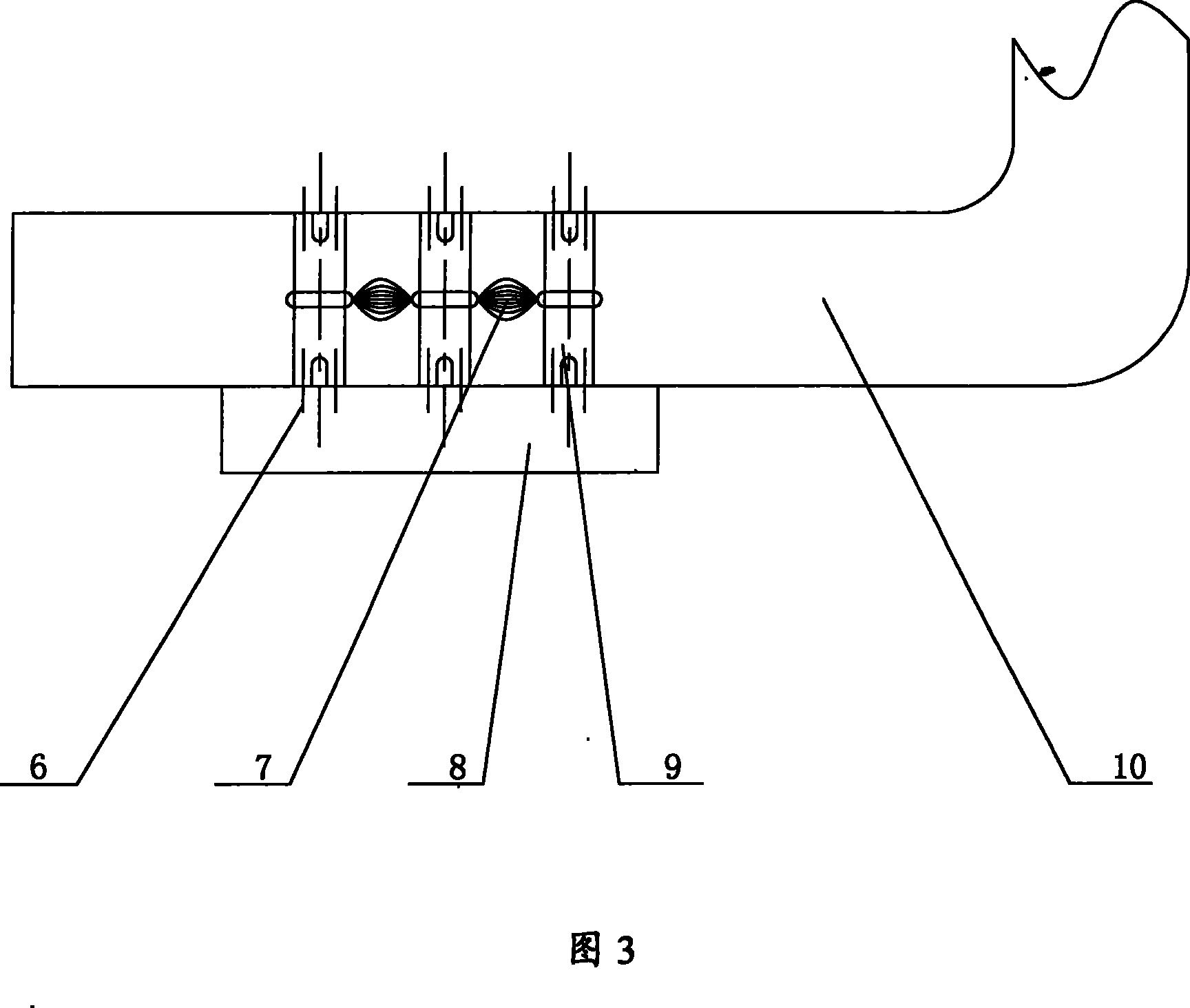 Automobile tail gas purifier of low-temperature plasma body