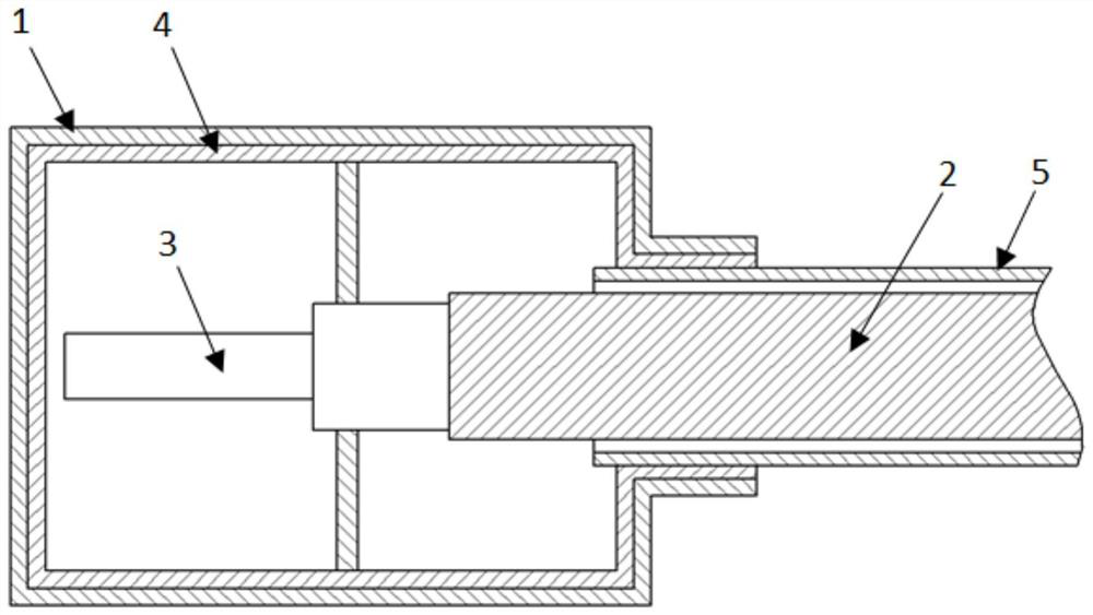 Connector assembly with solid cooling medium and vehicle