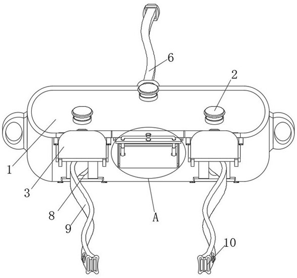 Sectional type mobile phone data line connecting device