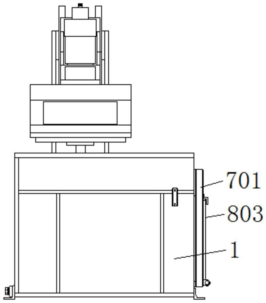 Cooling mechanism of polishing device for photovoltaic glass production