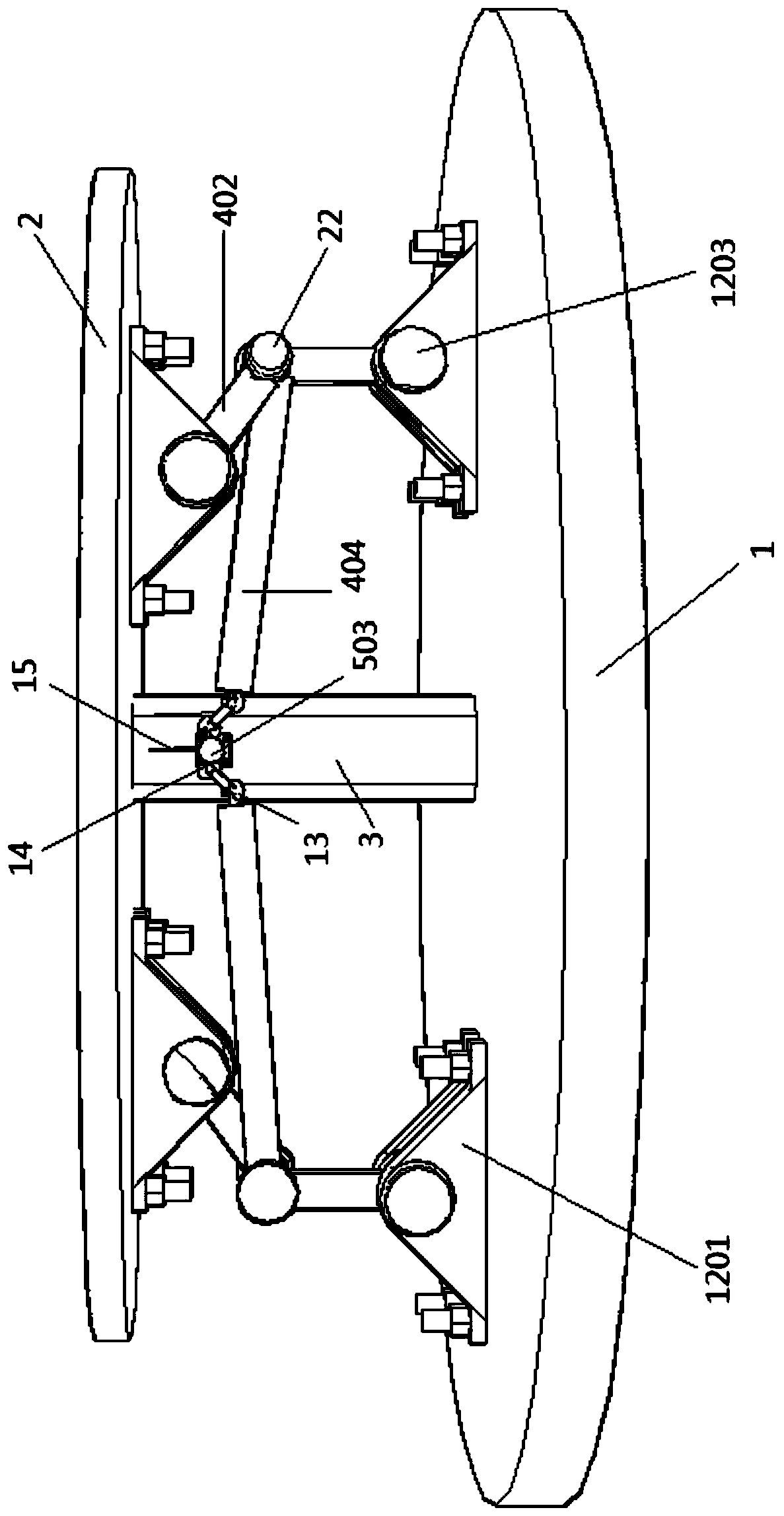 Device for detecting bearing capacity of pile soil composite foundation