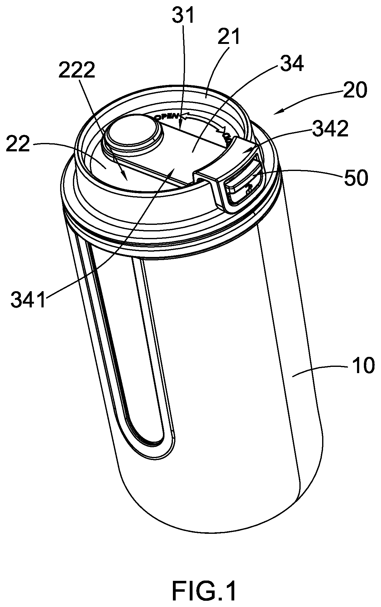 Beverage Container with Rotatable Sealing Arrangement