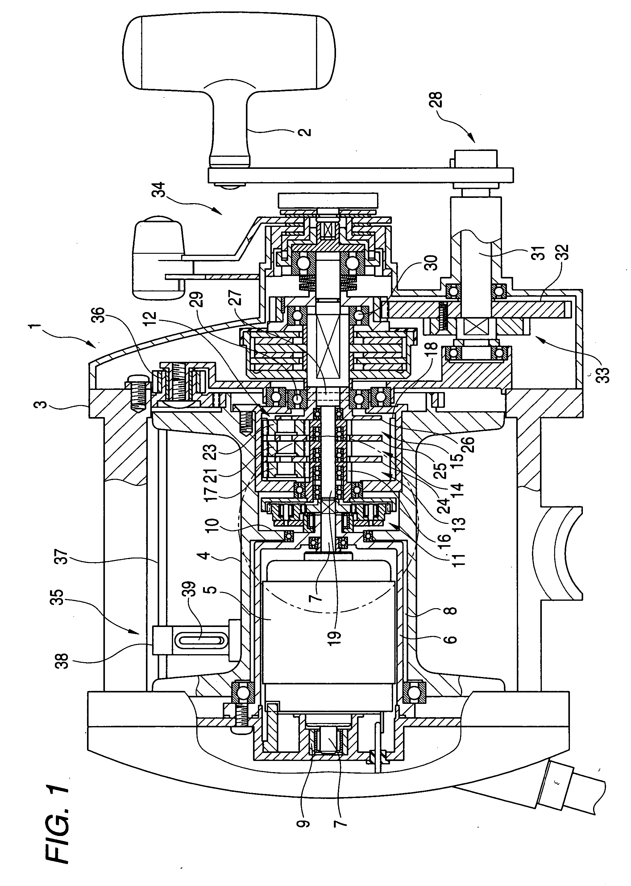 Electric fishing reel