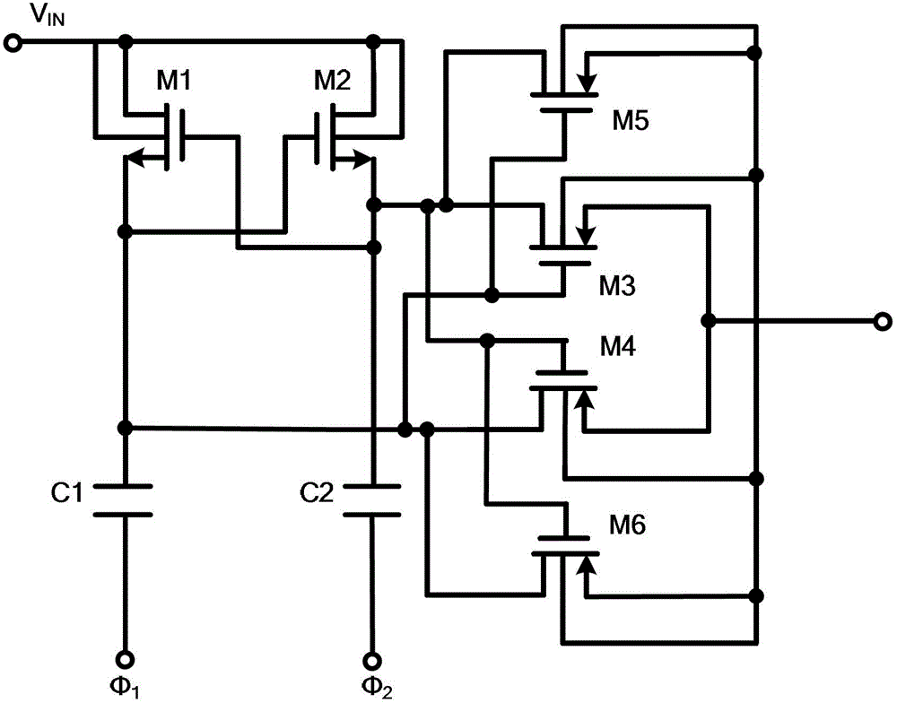 Charge pump based on voltage multiplier cascade connection