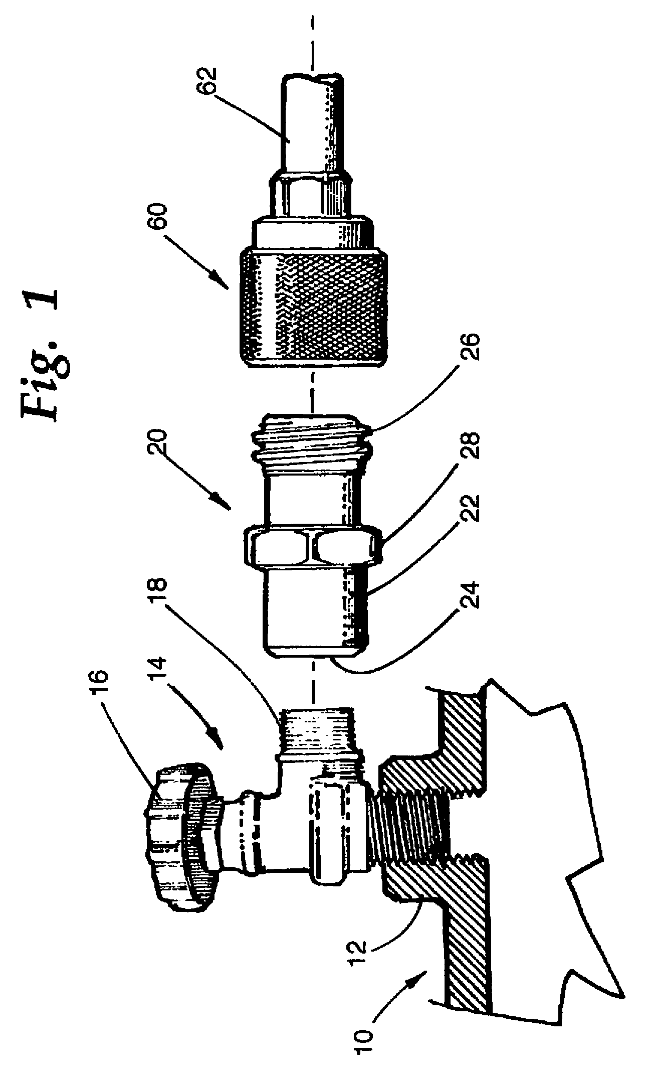Motor fuel connector with replaceable tip seal