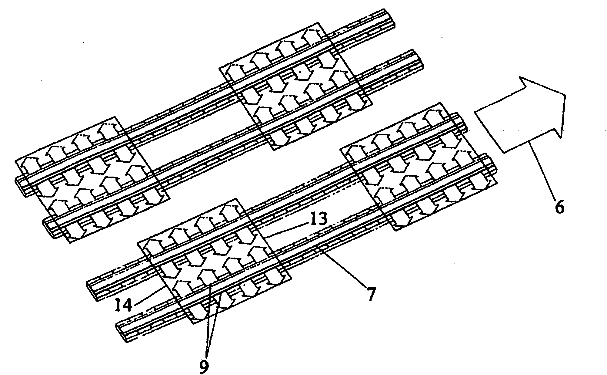 Method and conveyor belt system having at least one conveyor belt for transporting flat transport goods