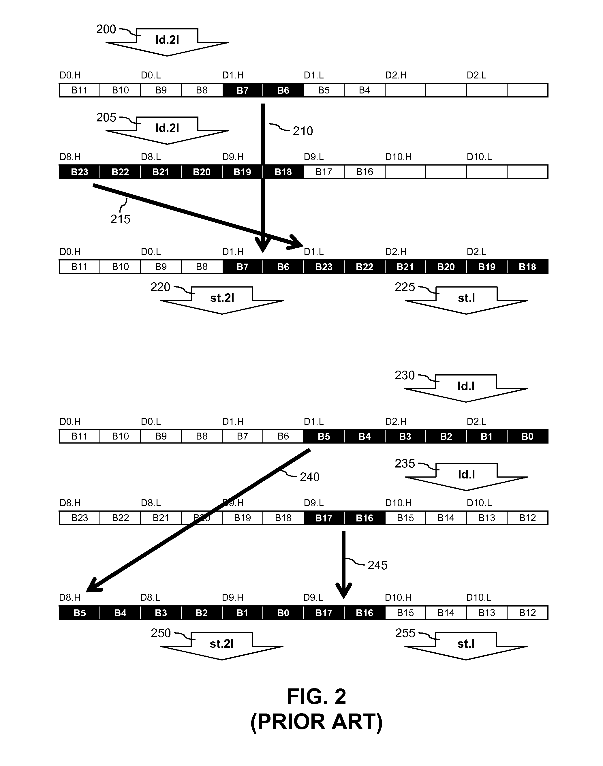 Signal processing device and method of performing a pack-insert operation