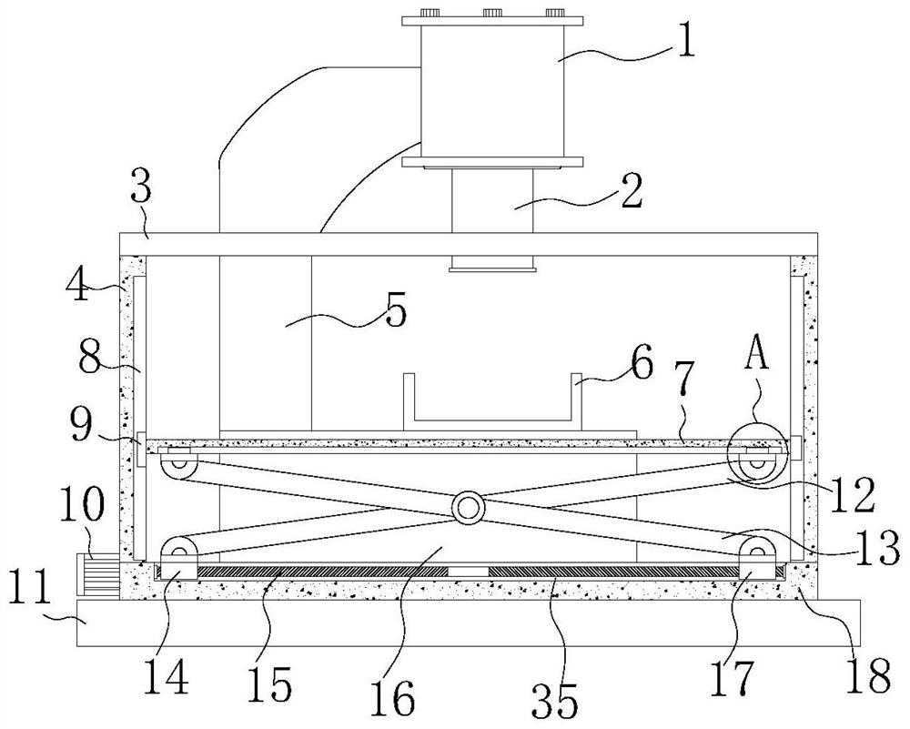 A forging device for aluminum products with protective function