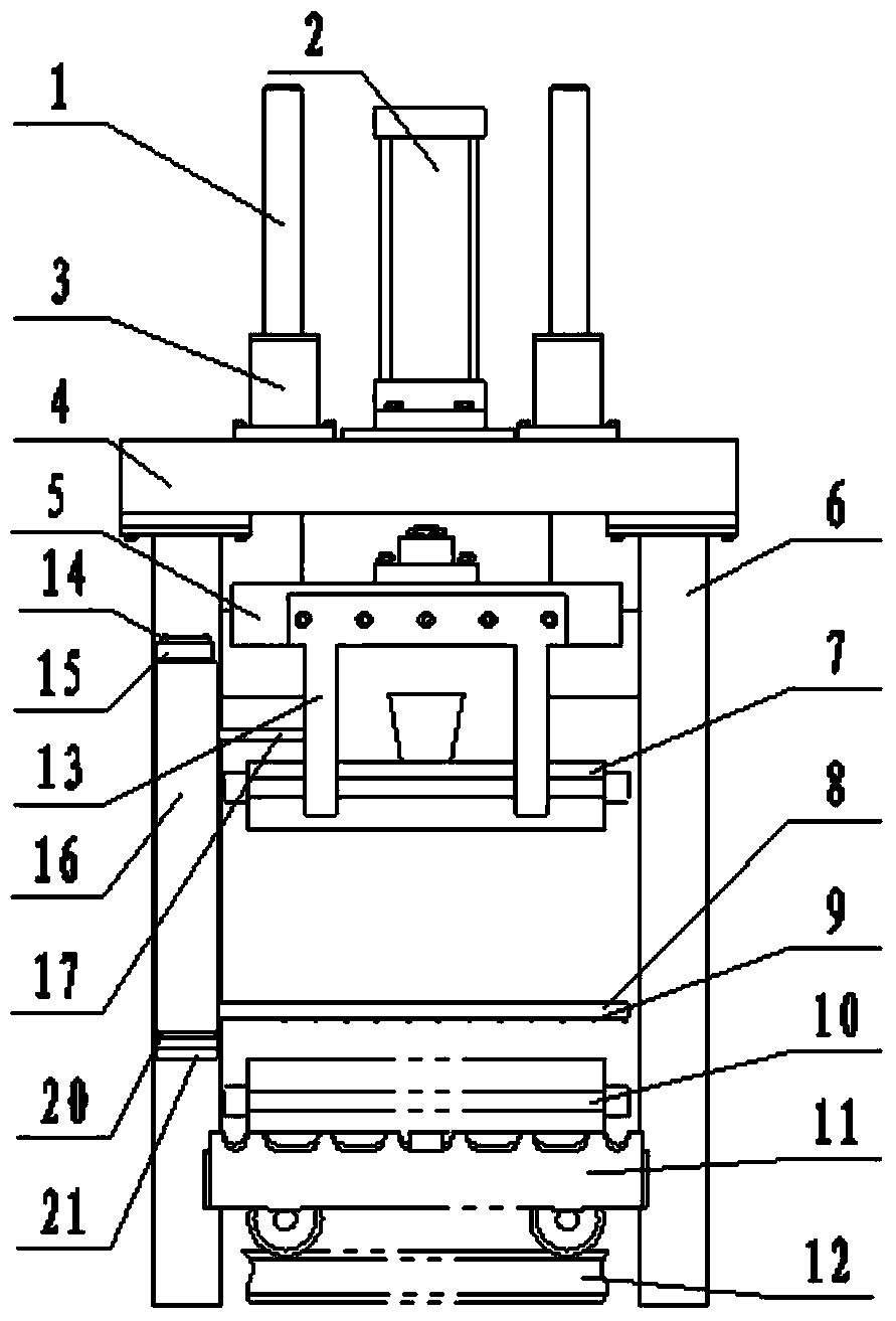 Automatic casting cavity sweeping machine