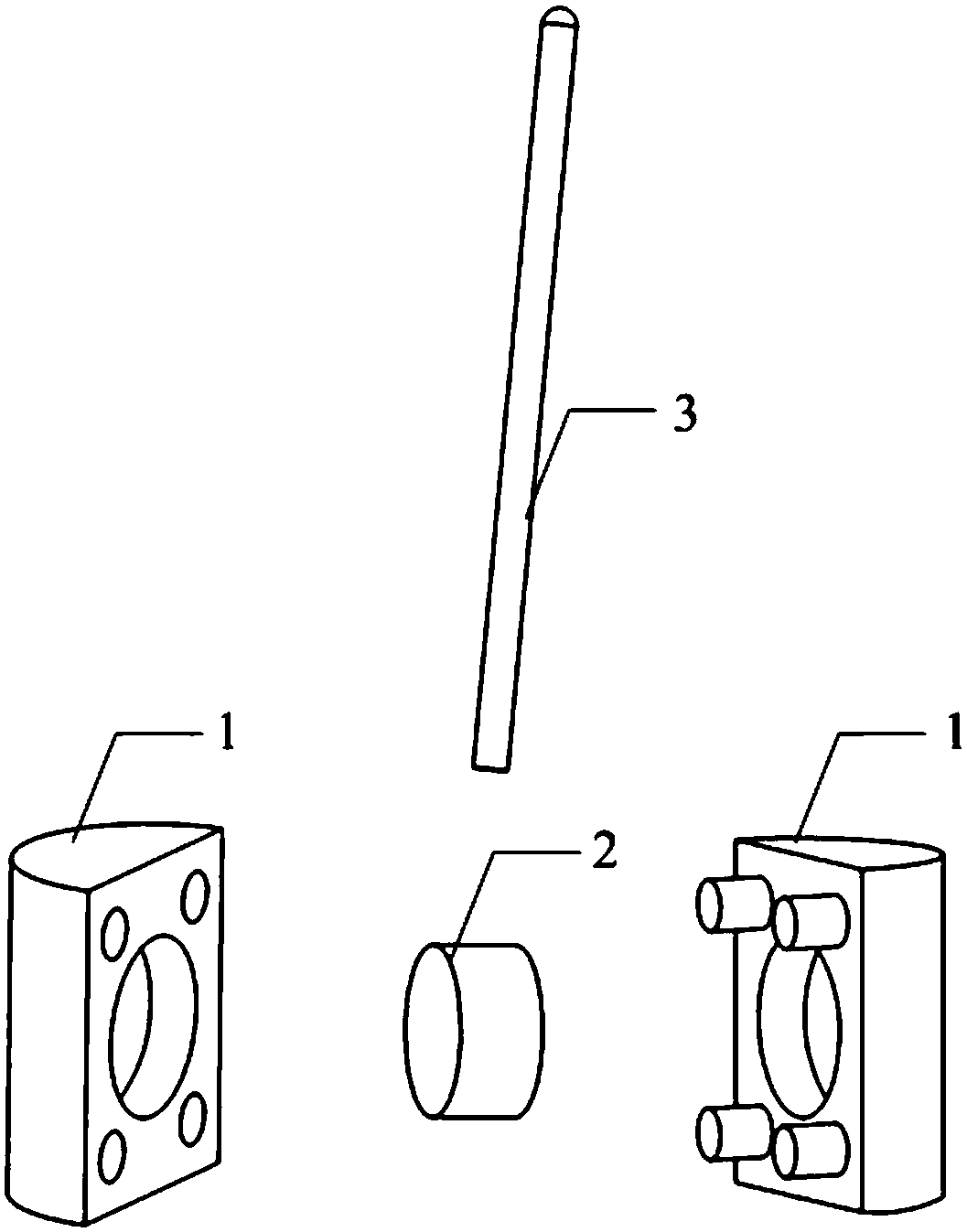 Swimming micro robot driven by both rotating magnetic field and magnetic gradient, and driving device and method thereof