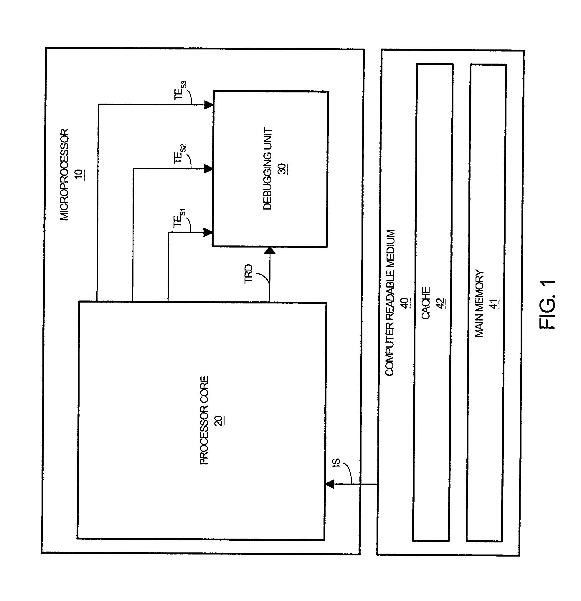Method and system for triggering a debugging unit