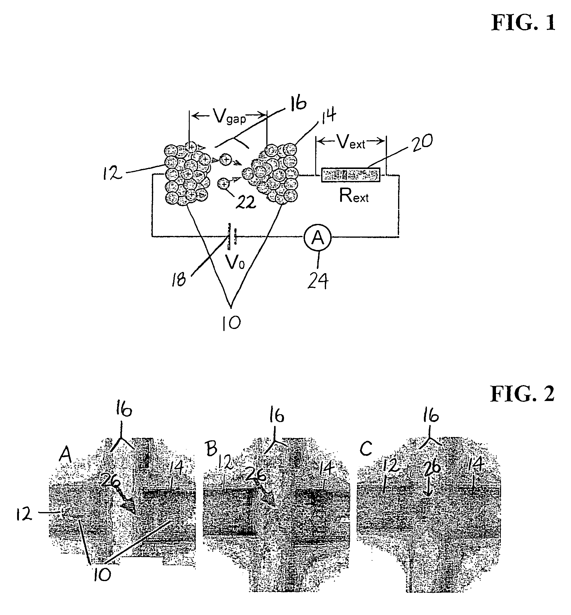Apparatus and method for fabricating arrays of atomic-scale contacts and gaps between electrodes and applications thereof