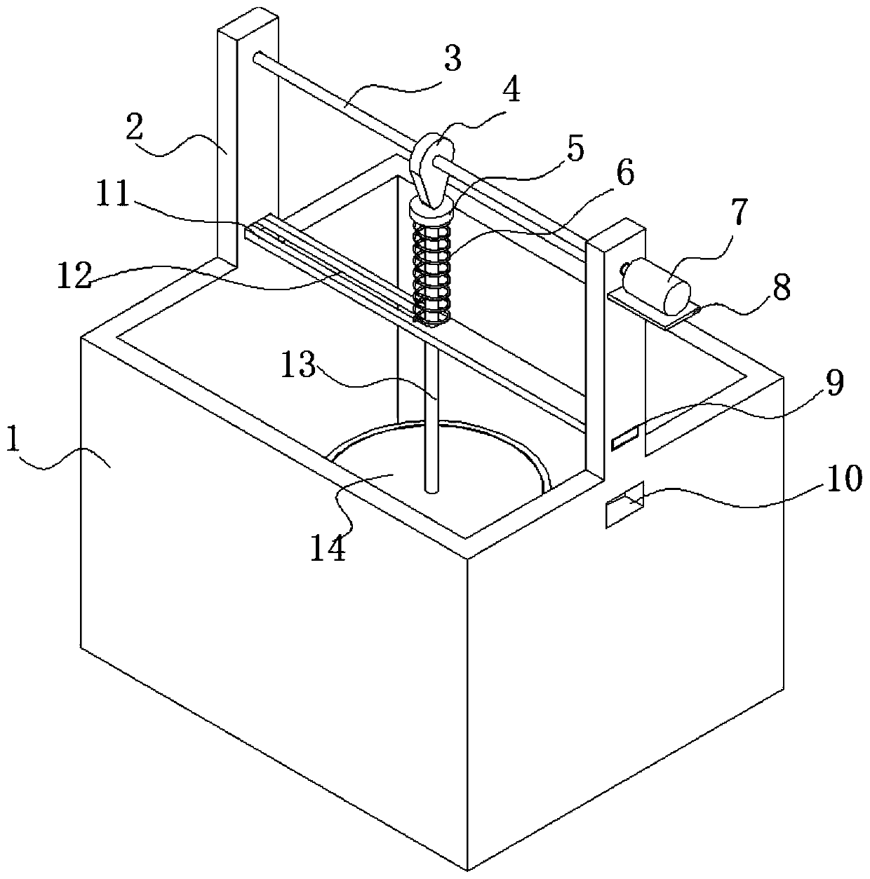 Seed soaking device for vegetable planting