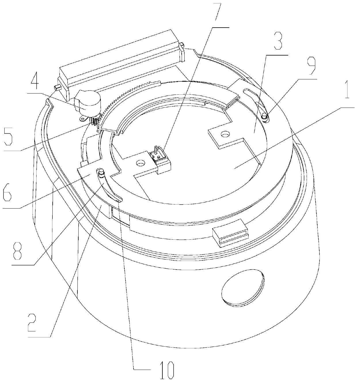 Pot cover opening and closing structure and cooking equipment