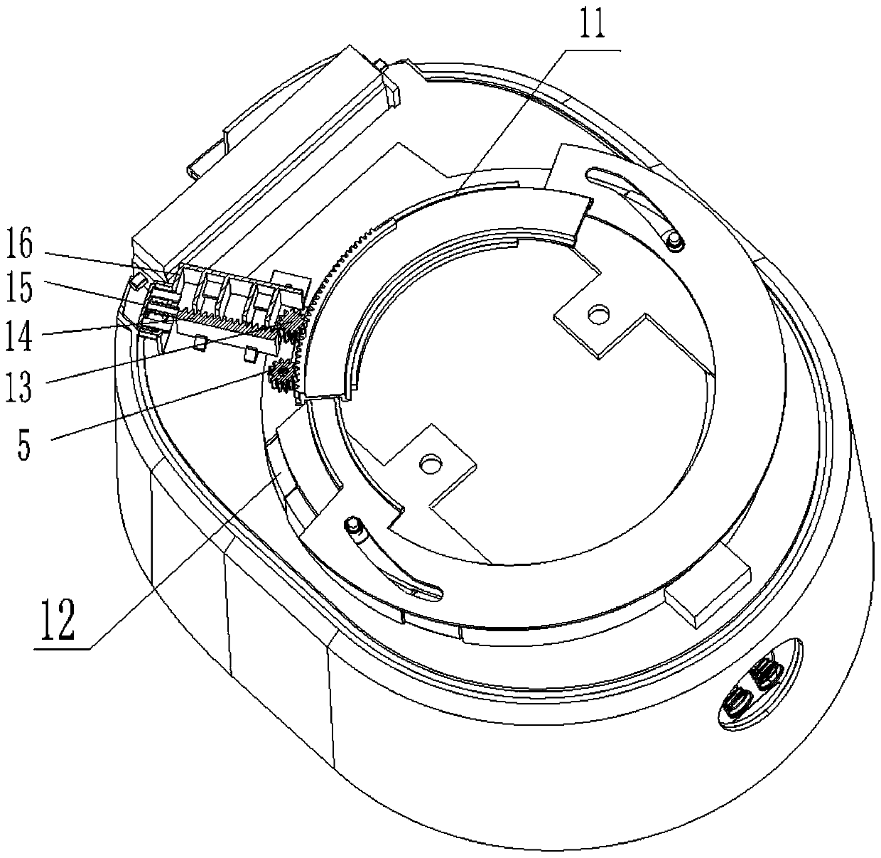 Pot cover opening and closing structure and cooking equipment