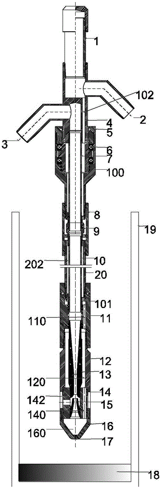 Well clean-up sand washing device and method