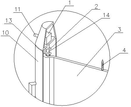 A dustproof safety isolation enclosure device for a construction site