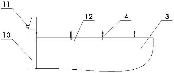 A dustproof safety isolation enclosure device for a construction site