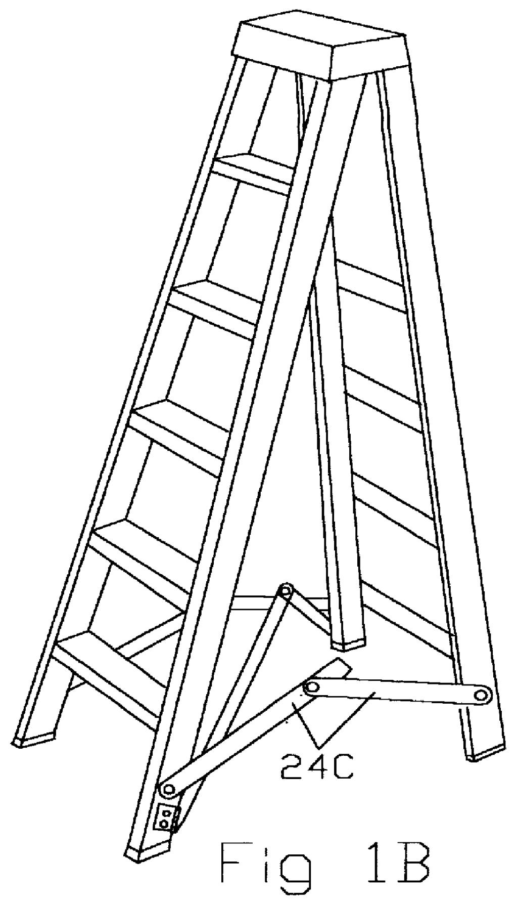 Ladder stabilizing cross brace