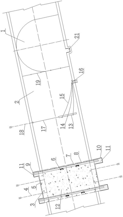 A kind of wellbore safety protection method at the bottom of the inclined shaft dumping yard