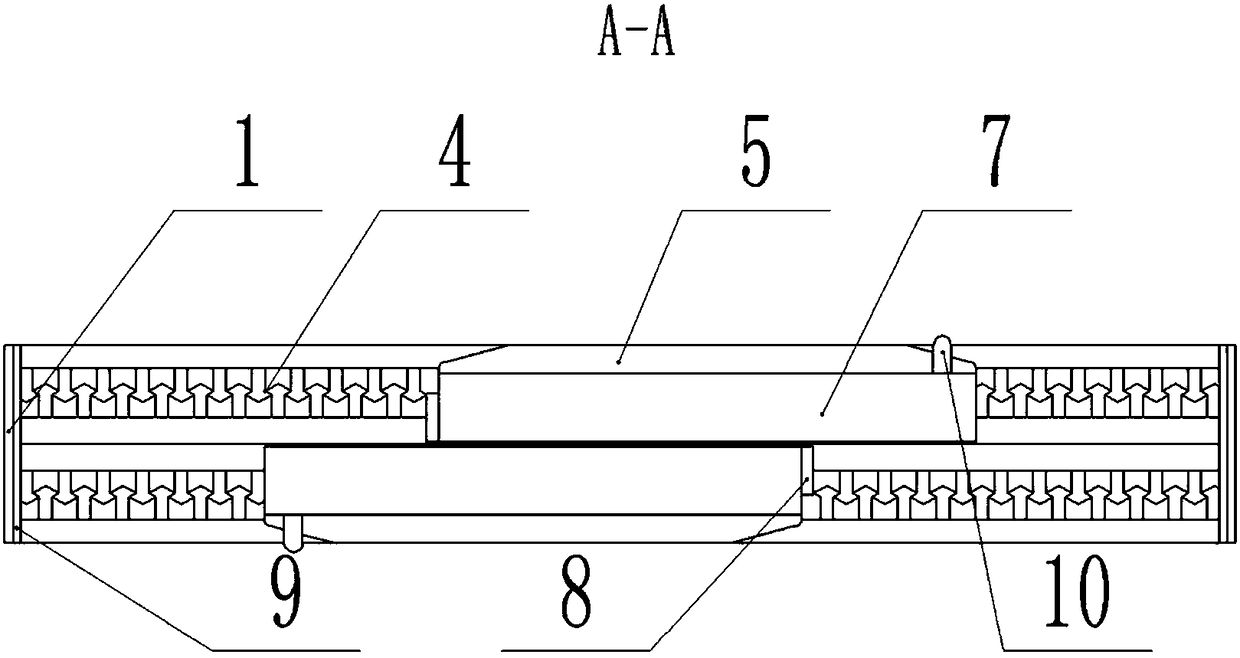 Embedded dust-proof track sliding door