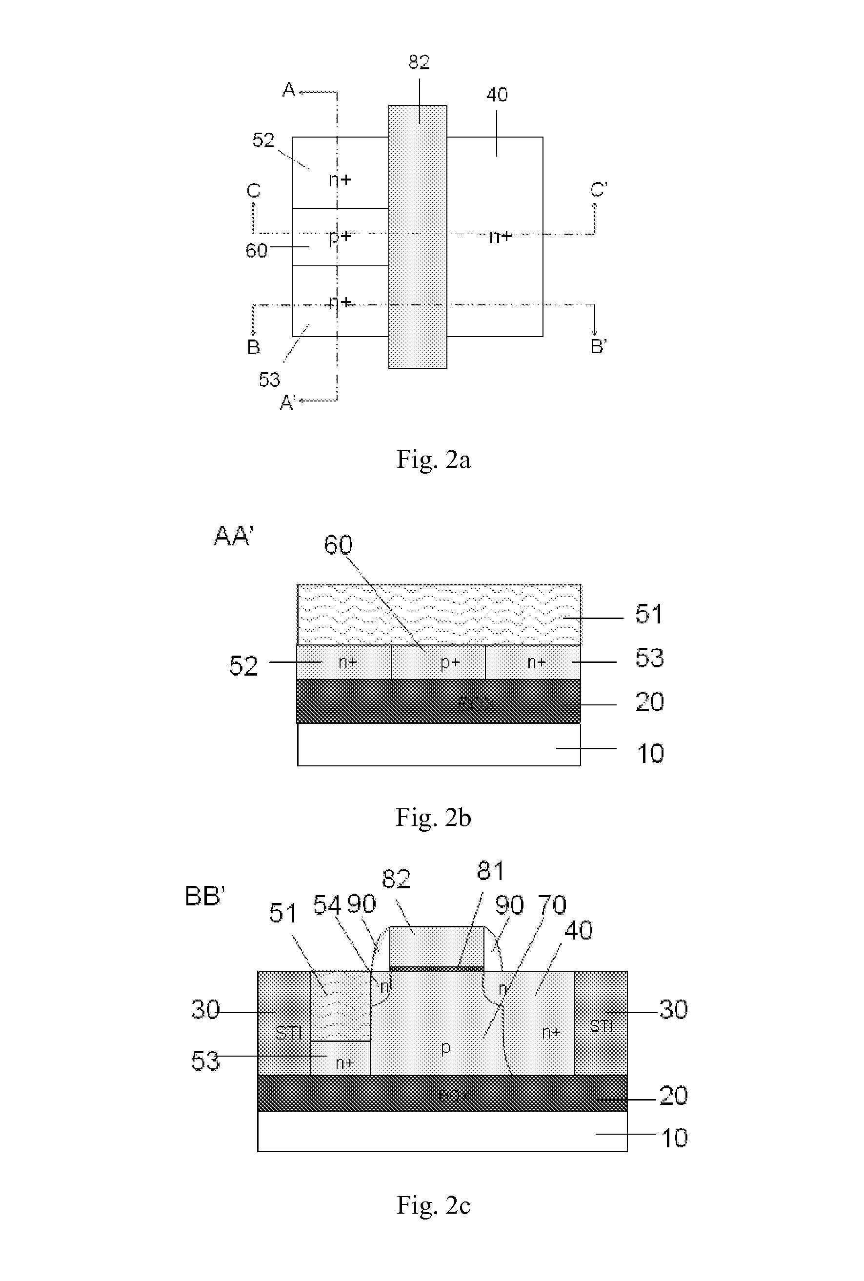 SOI MOS device having BTS structure and manufacturing method thereof