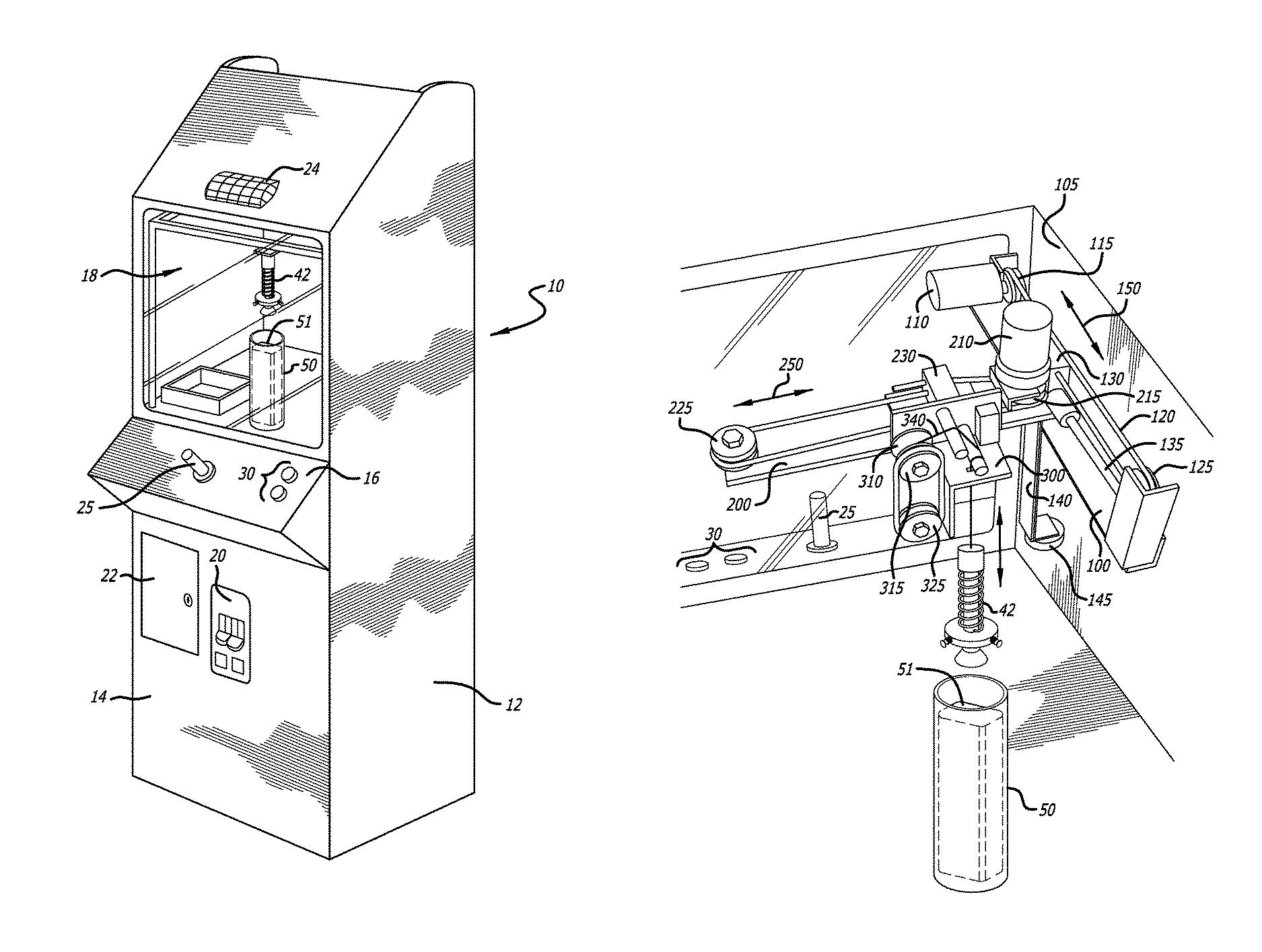 Crane game with modified pulley system