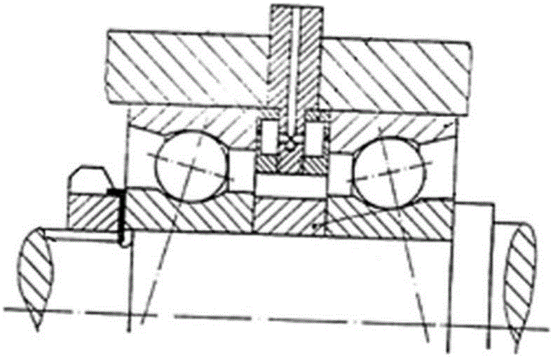 Machine tool spindle system provided with pretightening force adjusting device