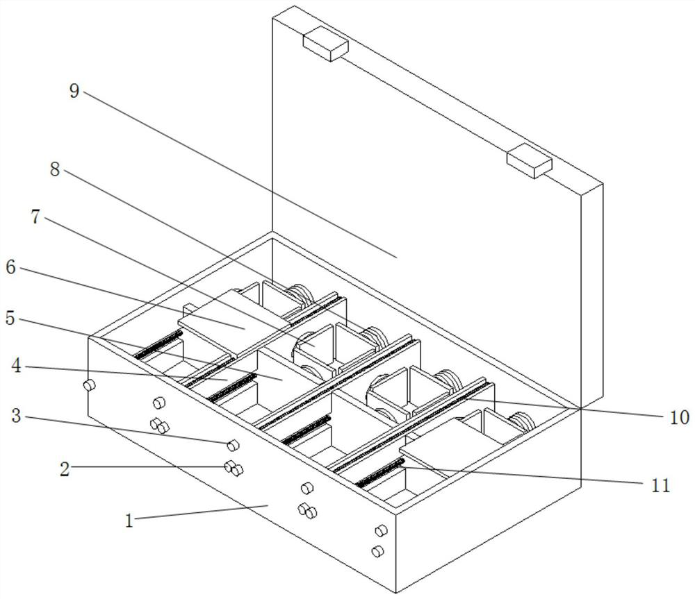 An environmental geological exploration sample storage device