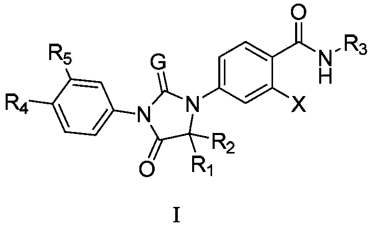 Diaryl hydantoin compound as androgen receptor antagonist and applications of diaryl hydantoin compound