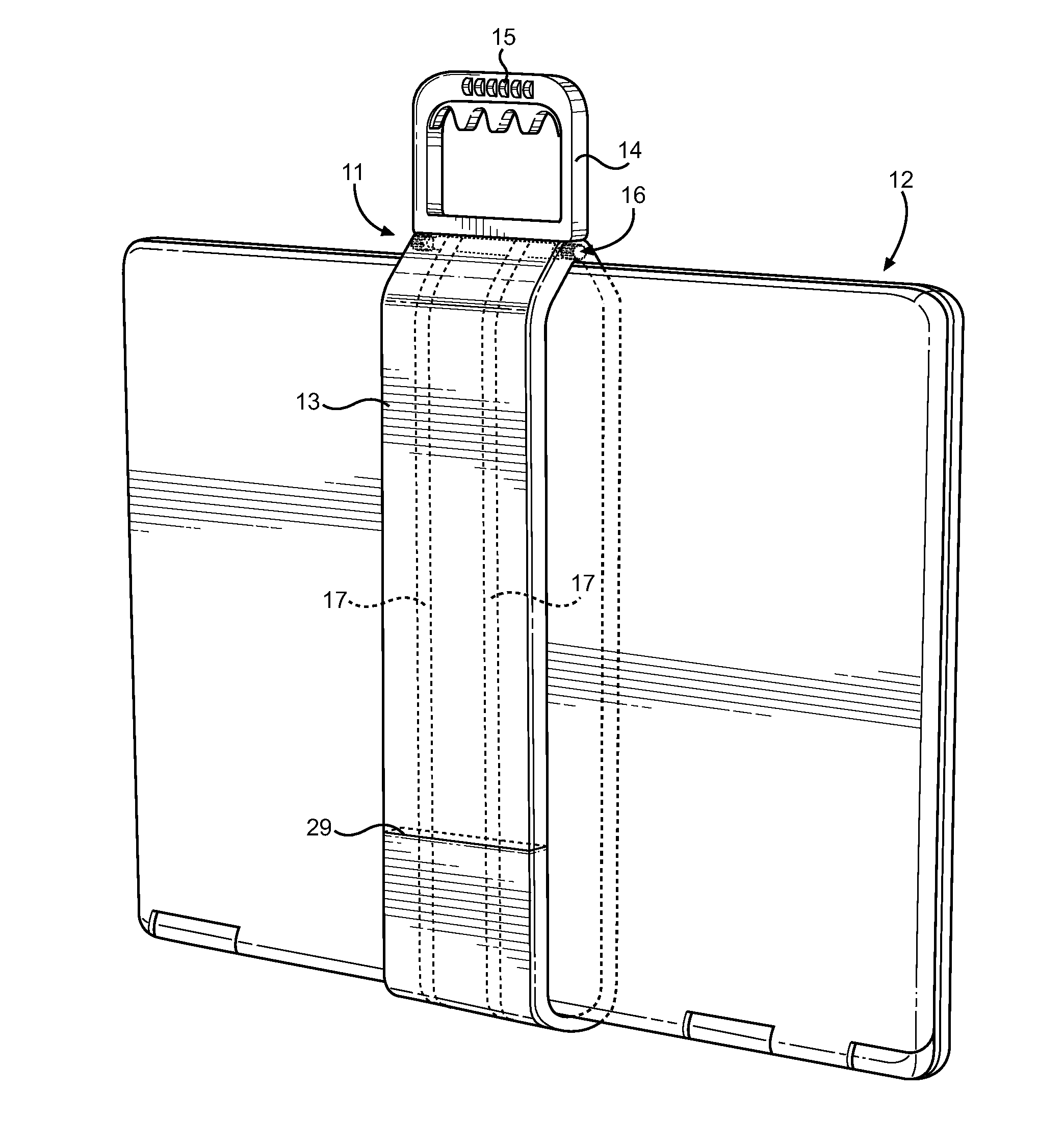 Portable Computer Carrying and Locking Device