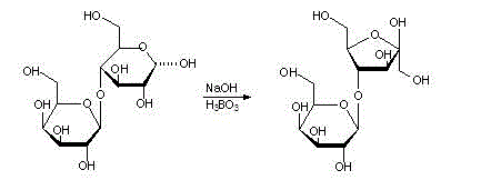 Production process of concentrated solution of lactulose