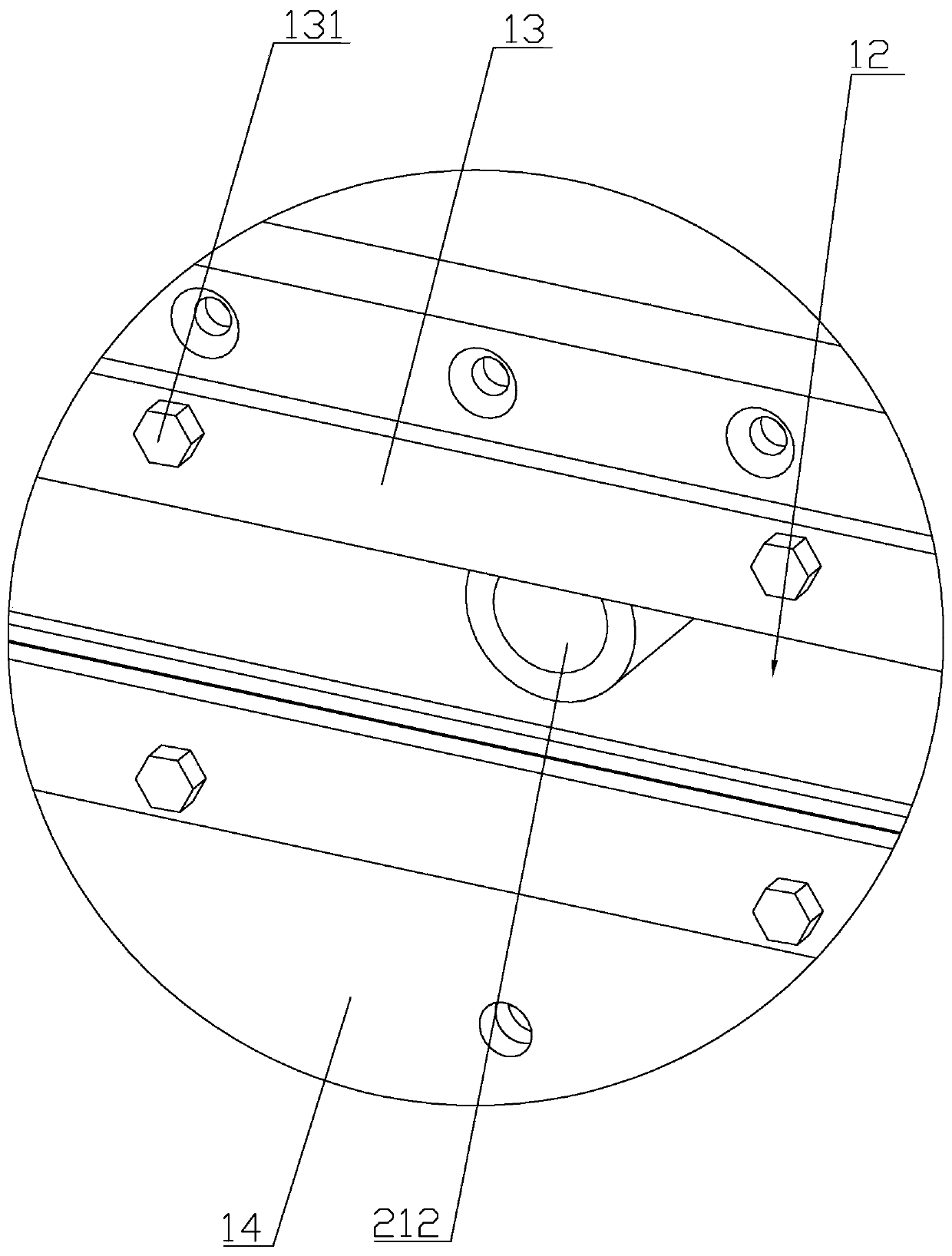 Climbing robot with sand blasting structure