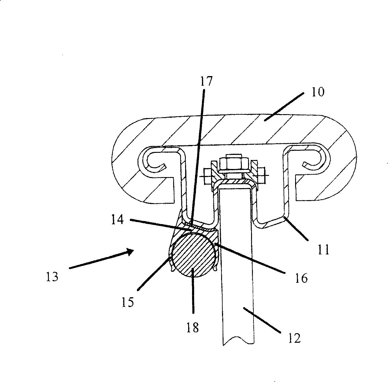 Lighting system for person transmission facility
