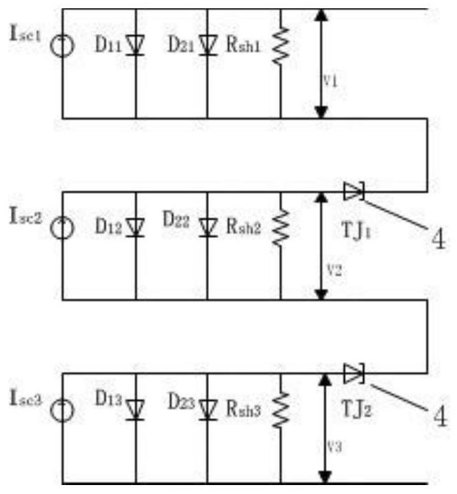 Prediction method of temperature characteristics of concentrating photovoltaic modules with tunnel junction mechanism