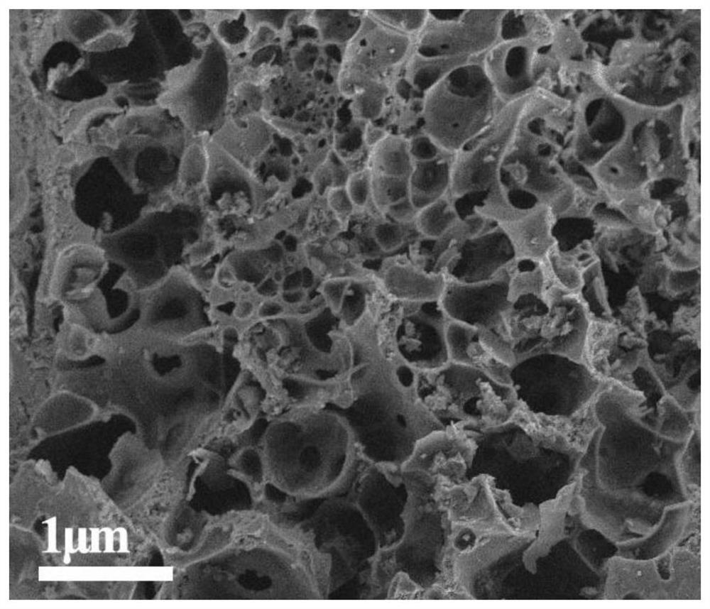 Preparation method of nitrogen-doped porous biomass charcoal