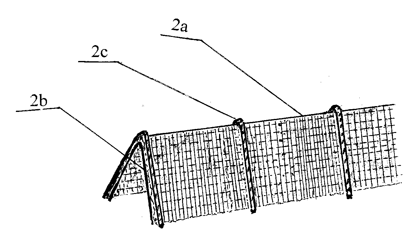 Integral figure eight-shaped sand blocking mesh