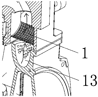 Jetting type centrifugal pump with separation mesh for enhancing self sucking