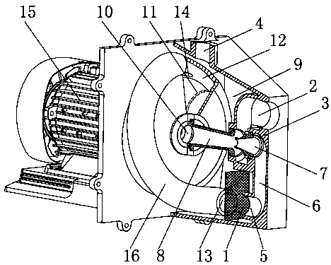 Jetting type centrifugal pump with separation mesh for enhancing self sucking