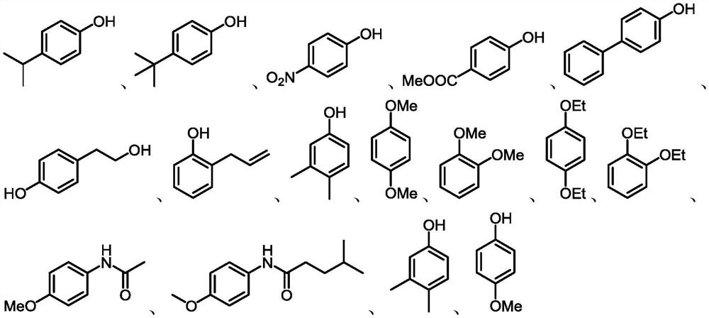 A kind of nitration method of aryl phenols or aryl ether derivatives