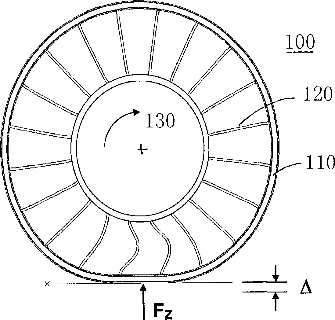 Variable stiffness spoke for a non-pneumatic assembly