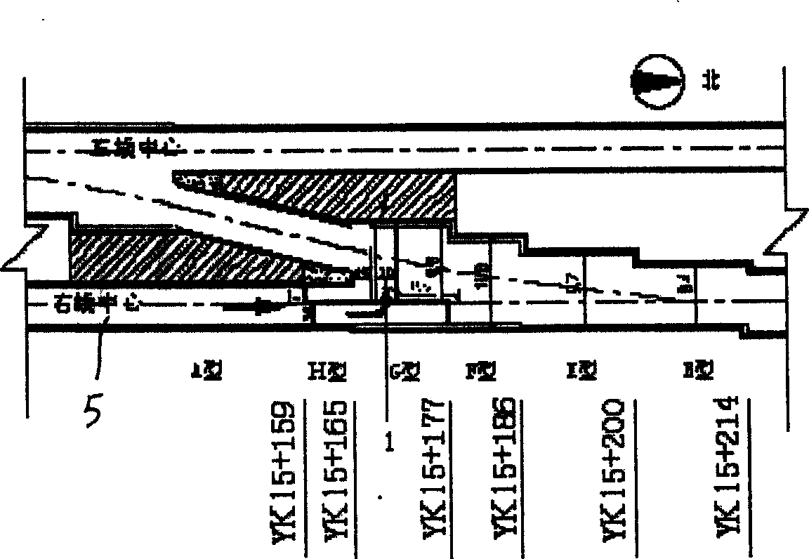 Rapid-construction method for rapid change of small-section into large-section tunnel