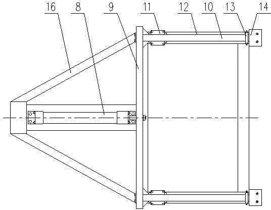 Template pushing device for conveying template