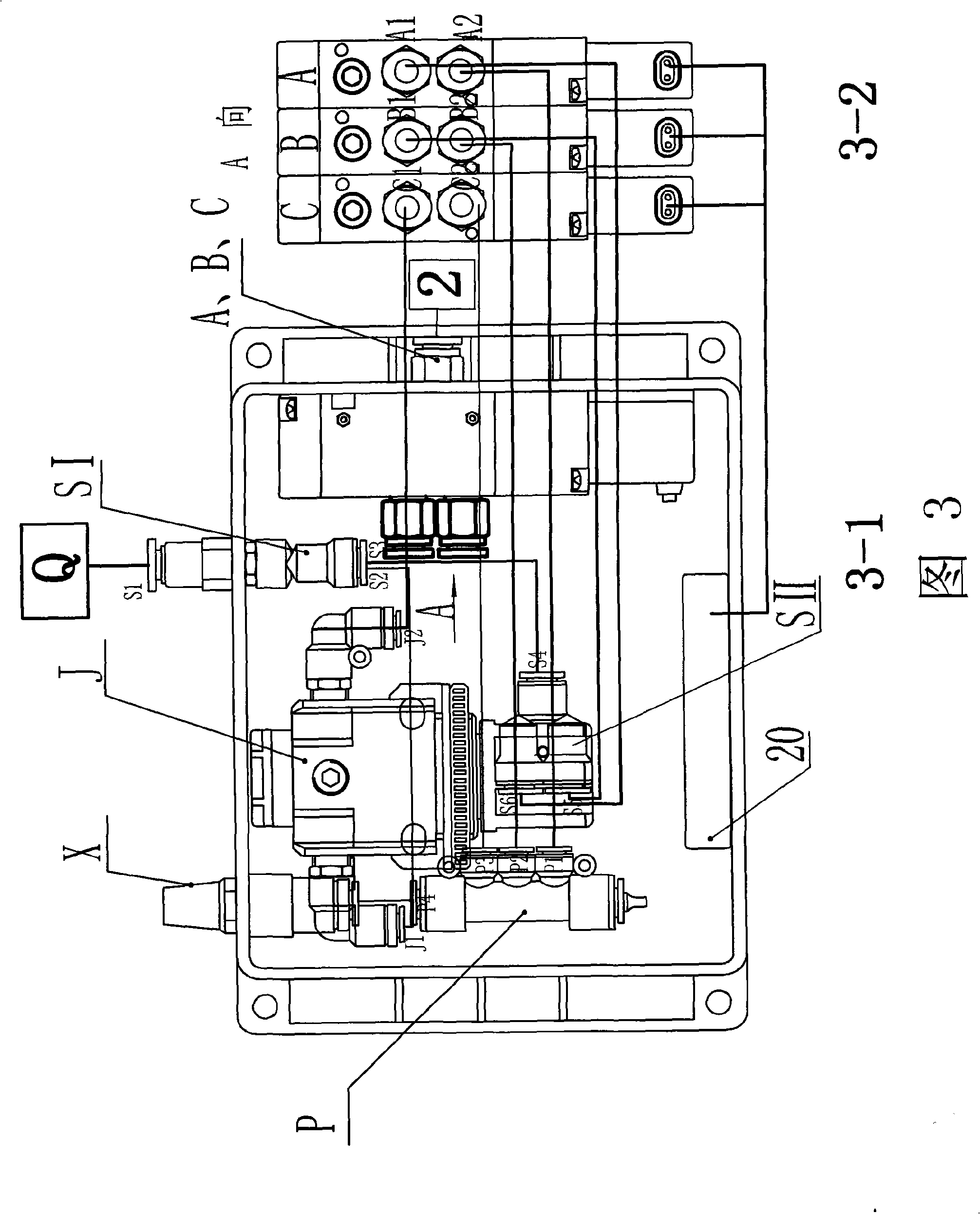 Electric-controlled shifting mechanism for engineering machinery