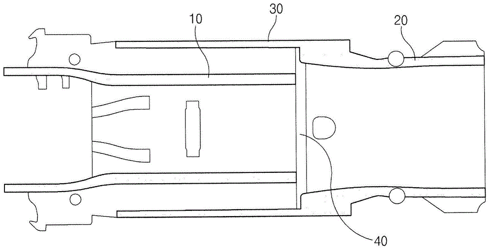 Connecting system of side member for vehicle